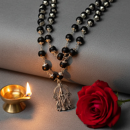 KARUNGALI MALAI CAP WITH PENDANT WITH LAB CERTIFICATION