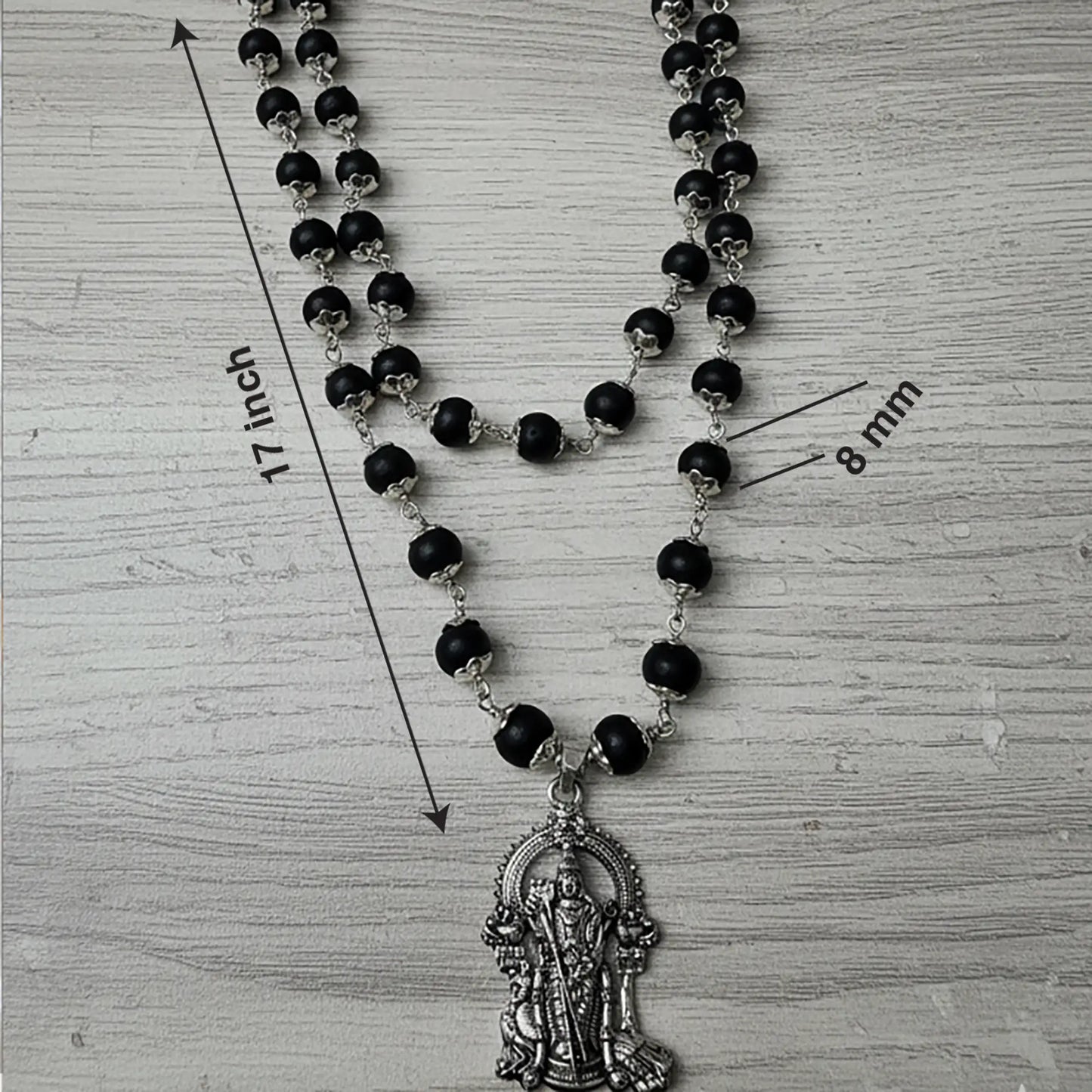 KARUNGALI MALAI CAP WITH PENDANT WITH LAB CERTIFICATION