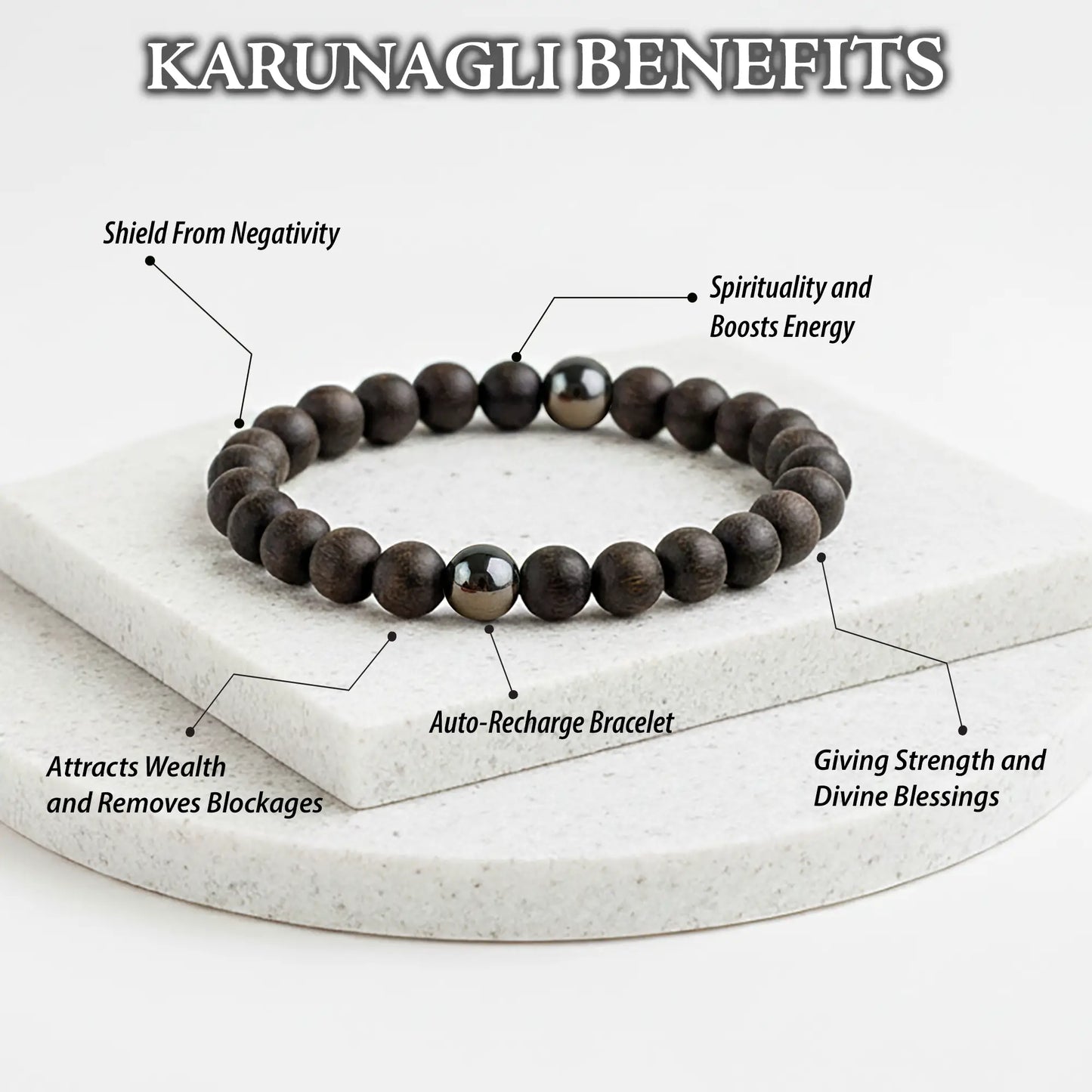 KARUNGALI BRACELET WITH LAB CERTIFICATION