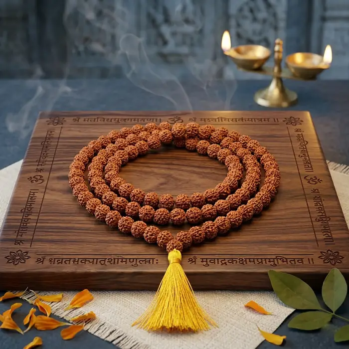 Rudraksh Mala 8mm With Lab Certification
