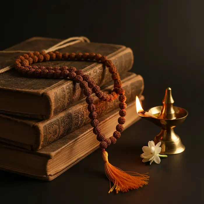 Rudraksh Mala 8mm With Lab Certification - Image 2