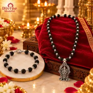 Karungali Bracelet with Murugan Mala Combo